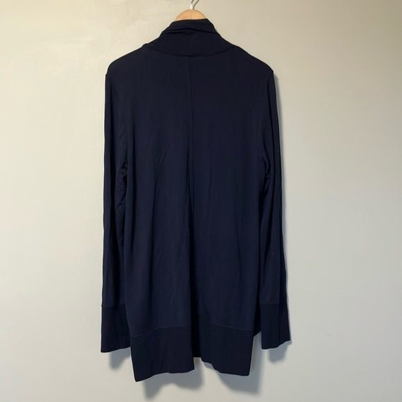Quince Navy Open Front Cardigan - Picture 6 of 6